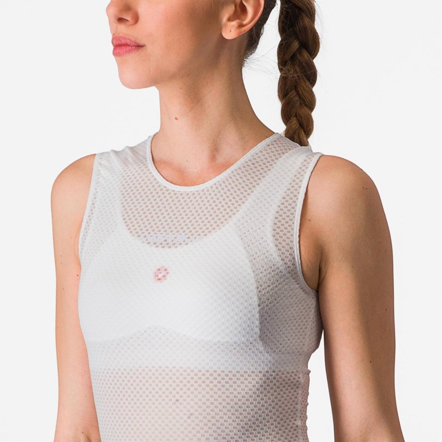 Strato Di Base Castelli PRO MESH W SLEEVELESS Donna Bianche | 28417FYTP