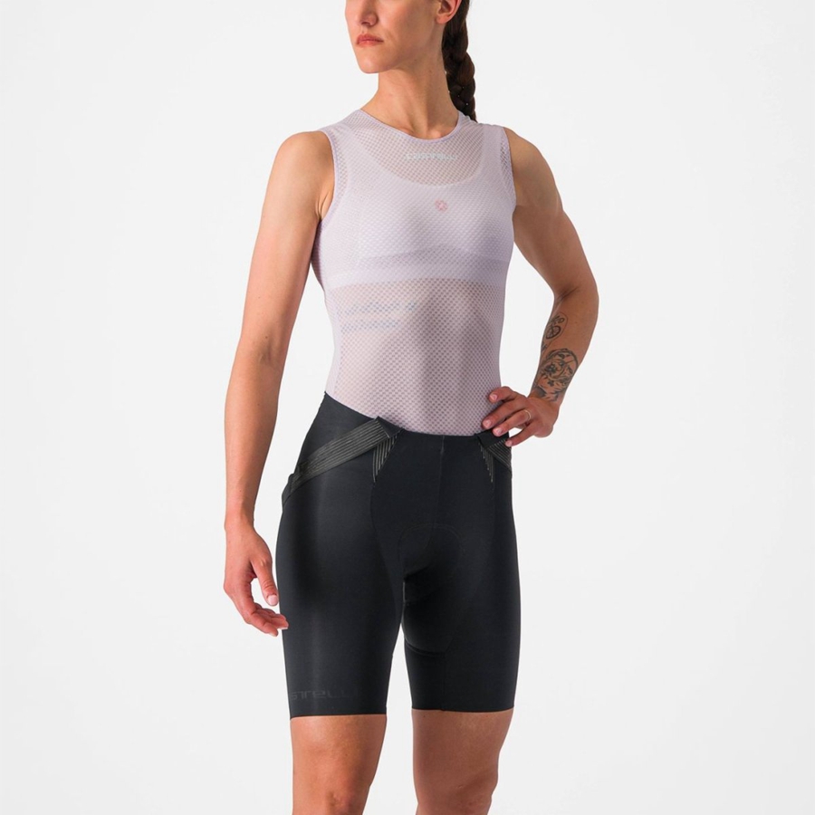 Strato Di Base Castelli PRO MESH W SLEEVELESS Donna Viola Bianche | 09612DKCN